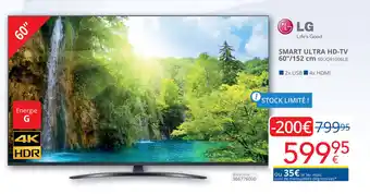 Eldi LG SMART ULTRA HD-TV 60"/152 cm 60UQ81006LB aanbieding