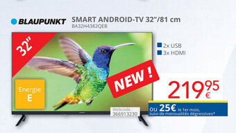 Eldi BLAUPUNKT SMART ANDROID-TV 32"/81 cm aanbieding