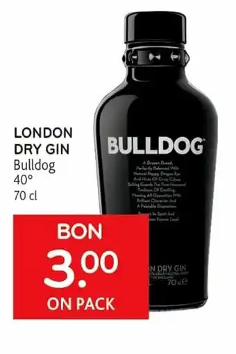 London dry gin 70cl