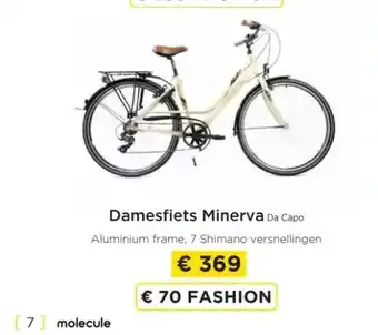 Molecule Damesfiets minerva da capo aanbieding