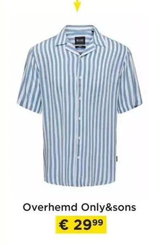 Molecule Overhemd only&sons aanbieding