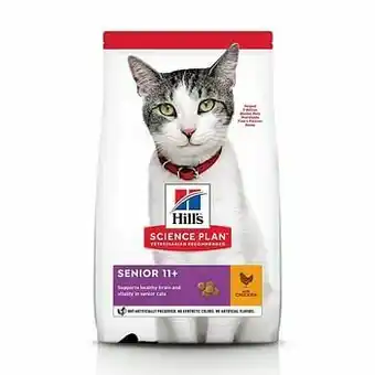Zooplus 2x7kg Senior 11+ Healthy Ageing Kip Hill’s Science Plan Kattenvoer aanbieding