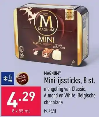 ALDI Magnum mini-ijssticks aanbieding