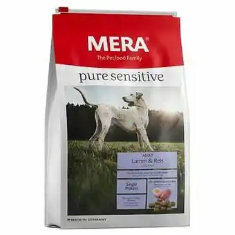 Zooplus 12,5kg MERA pure sensitive Adult Lam & Rijst Hondenvoer aanbieding