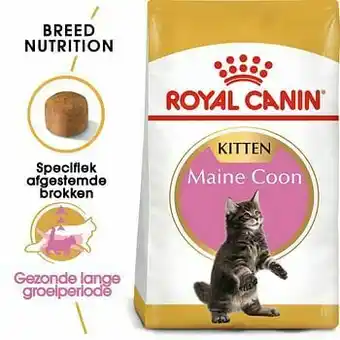 Zooplus 2x10kg Maine Coon Kitten Royal Canin Breed Kattenvoer aanbieding