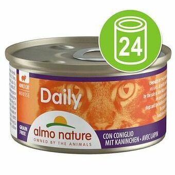 Zooplus 24x85g Mousse met Kip Almo Nature Daily Menu Kattenvoer aanbieding