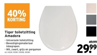 GAMMA Tiger toiletzitting amadora aanbieding
