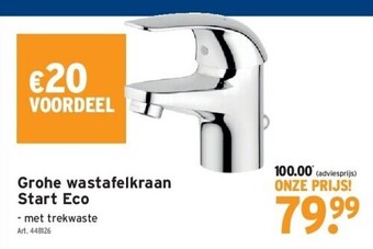 GAMMA Grohe wastafelkraan start eco aanbieding