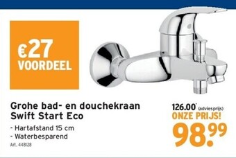 GAMMA Grohe bad- en douchekraan swift start eco aanbieding
