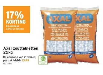 GAMMA Axal zouttabletten 25kg aanbieding