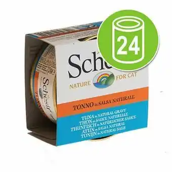 Zooplus 24x70g Natural in Saus Kip met Garnalen Schesir Kattenvoer aanbieding