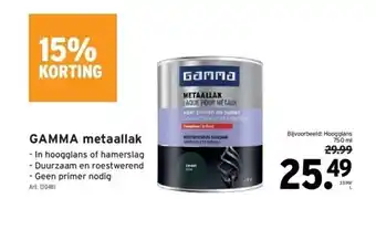 GAMMA Gamma metaallak aanbieding
