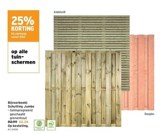 GAMMA Schutting jumbo aanbieding
