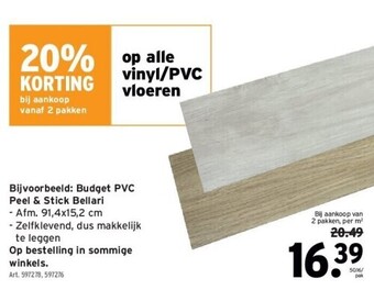 GAMMA Budget pvc peel & stick bellari aanbieding