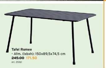 GAMMA Tafel romee aanbieding