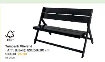 GAMMA Tuinbank vlieland aanbieding