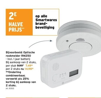 GAMMA Optische rookmelder rm250 aanbieding