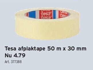 GAMMA Tesa afplaktape 50 m x 30 mm aanbieding