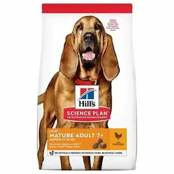 Zooplus 2,5kg Mature Adult Light Medium met Kip Hill’s Science Plan Hondenvoer aanbieding