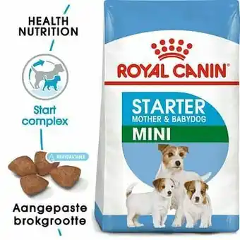 Zooplus 2x8,5kg Mini Starter Mother & Babydog Royal Canin Size Hondenvoer aanbieding