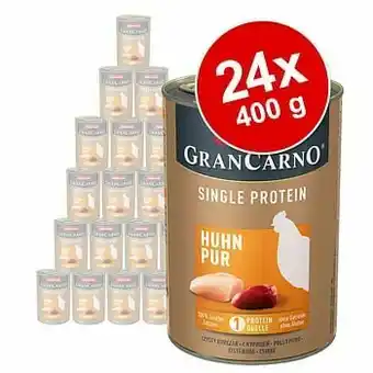 Zooplus 24x400g Adult Single Protein Puur Kippenvlees Animonda GranCarno Hondenvoer aanbieding