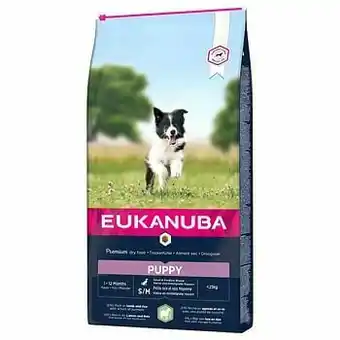 Zooplus 12kg Puppy Small & Medium Breed Lam & Rijst Eukanuba Hondenvoer aanbieding