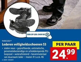 Lidl Lederen veiligheidsschoenen s3 aanbieding
