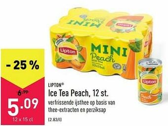 ALDI Ice tea peach aanbieding