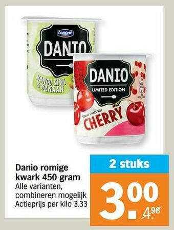 Albert Heijn Danio romige kwark aanbieding