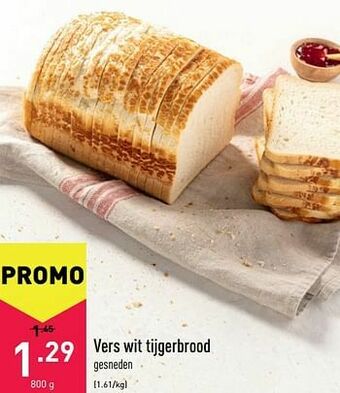 ALDI Vers wit tijgerbrood aanbieding
