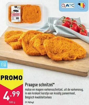 ALDI Praagse schnitzel aanbieding