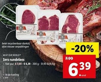 Lidl Iers rundvlees filet pur aanbieding