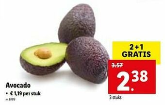 Lidl Avocado aanbieding