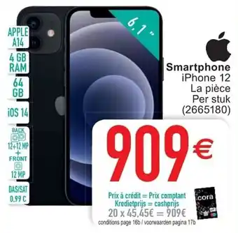 Cora Smartphone iPhone 12 aanbieding