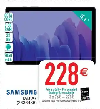 Cora Samsung Tab A7 aanbieding