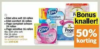 Albert Heijn Edet ultra soft aanbieding