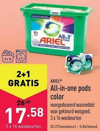 ALDI All-in-one pods color aanbieding