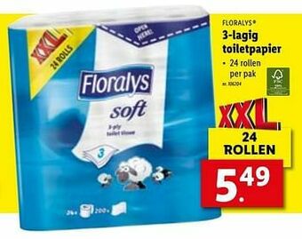 Lidl 3-lagig toiletpapier aanbieding