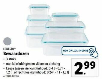 Lidl Bewaardozen aanbieding