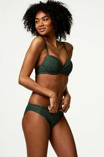 HEMA HEMA Dames Bikinibroekje - Animal Legergroen (legergroen) aanbieding