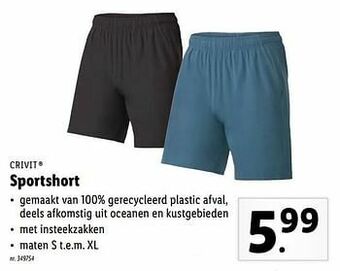 Lidl Sportshort aanbieding