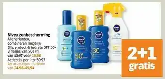 Albert Heijn Nivea protect + hydrate spf 50+ aanbieding