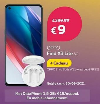 Proximus Oppo find x3 lite 5g aanbieding