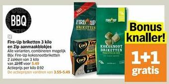 Fire-up kokosnootbriketten