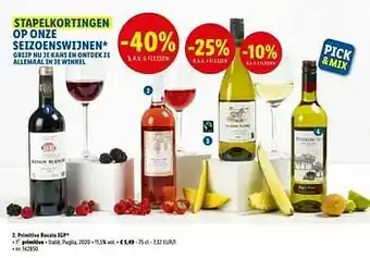 Lidl Primitivo rosato igp aanbieding