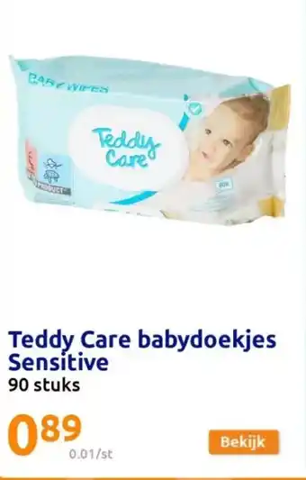 Teddy care babydoekjes sensitive 90 stuks
