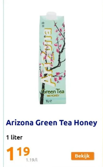 Arizona green tea honey