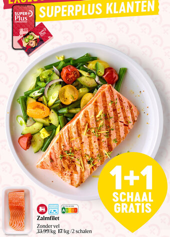 Delhaize Zalmfilet Zonder vel aanbieding