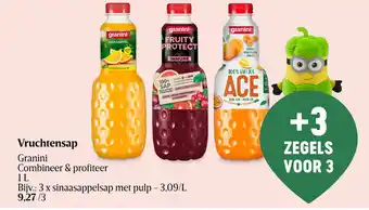 Delhaize Granini Vruchtensap 1L aanbieding