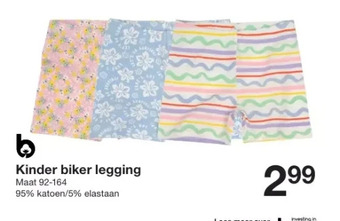 Zeeman Kinder biker legging aanbieding